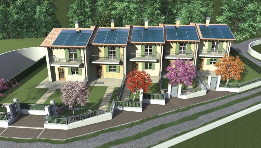 Progetto preliminare villette a schiera